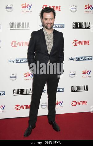 Daniel Mays arriva alla prima di Sky Atlantic's Guerilla UK al Curzon, Bloomsbury, Londra. Data foto: Giovedì 6 aprile 2017. Il credito fotografico dovrebbe essere: Â© David Jensen/EMPICS Entertainment Foto Stock