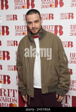 SOLO PER USO EDITORIALE Liam Payne partecipa all'evento Brit Awards 2018 Nominations che si tiene presso gli ITV Studios di Southbank, Londra. Il credito fotografico deve essere: David Jensen/EMPICS Entertainment Foto Stock