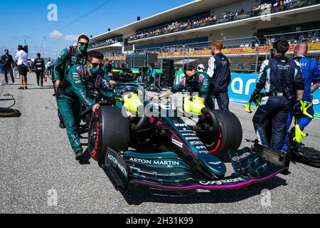 Austin, Texas, Stati Uniti, 24/10/2021, durante la Formula 1 Aramco United States Grand Prix 2021, 17° round del FIA Formula uno World Championship 2021 dal 21 al 24 ottobre 2021 sul circuito delle Americhe, ad Austin, Texas, Stati Uniti d'America - Foto: Florent Gooden/DPPI/LiveMedia Foto Stock