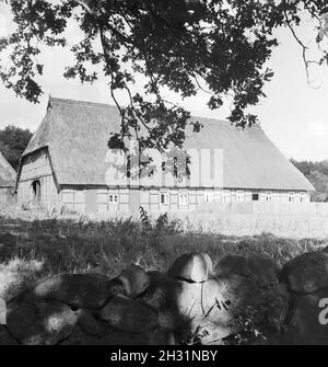 Besichtigung der Fehnkolonie von Worpswede, Deutsches Reich 1930er Jahre. Sondaggio della torba distretto di Worpswede, Germania 1930s. Foto Stock