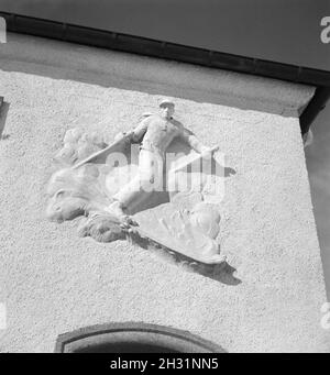 Ein Ausflug nach Allgäu-Immenstadt, Deutsches Reich 1930er Jahre. Un viaggio a Allgäu-Immenstadt, Germania 1930s. Foto Stock