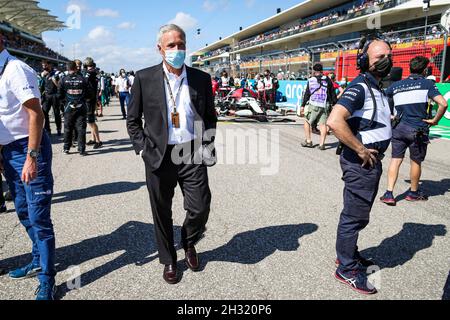 Austin, Stati Uniti. 24 ottobre 2021. Chase Carey (USA, non-Executive Chairman of Formula 1 Group), Gran Premio di F1 degli Stati Uniti al Circuit of the Americas il 24 ottobre 2021 ad Austin, Stati Uniti d'America. (Foto di HOCH ZWEI) Credit: dpa/Alamy Live News Foto Stock