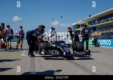 Austin, Stati Uniti. 24 ottobre 2021. 10 Pierre Gasly (fra, Scuderia AlphaTauri Honda), Gran Premio di F1 degli Stati Uniti al circuito delle Americhe il 24 ottobre 2021 ad Austin, Stati Uniti d'America. (Foto di HOCH ZWEI) Credit: dpa/Alamy Live News Foto Stock