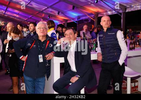 Portimao, Portogallo, 24 ottobre 2021, Pierre Fillon ACO Presidente durante la cerimonia di premiazione della European le Mans Series 2021, il 24 ottobre 2021 sul circuito internazionale di Algarve, a Portimao, Portogallo - Foto Paulo Maria / DPPI Foto Stock