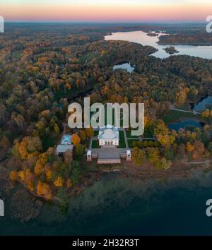 Veduta aerea del Palazzo Užutrakis Foto Stock