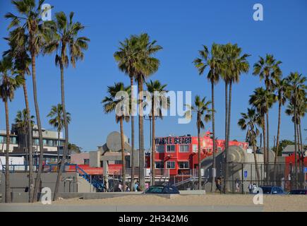 Venice Beach, famosa in tutto il mondo e molto popolare, Los Angeles CA Foto Stock