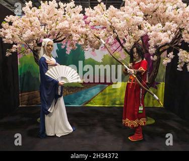 Londra, Regno Unito. 24 ottobre 2021. L'annuale MCM Comic-con di Londra torna all'Excel Center dopo un'assenza di due anni. Credit: Enrique Guadiz / Alamy Live Foto Stock