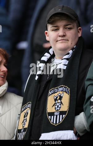 Notts County vs Stockport County 23/10/21. Foto Stock