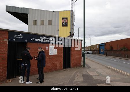 Notts County vs Stockport County 23/10/21. Foto Stock