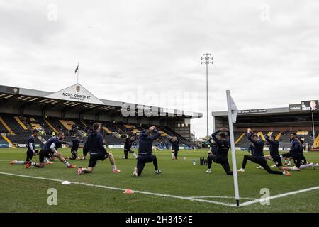 Notts County vs Stockport County 23/10/21. Foto Stock