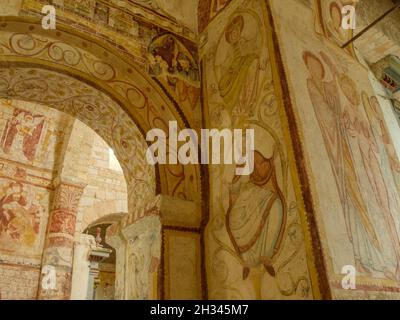 Baptême du Christ et arbre de Jessé Foto Stock