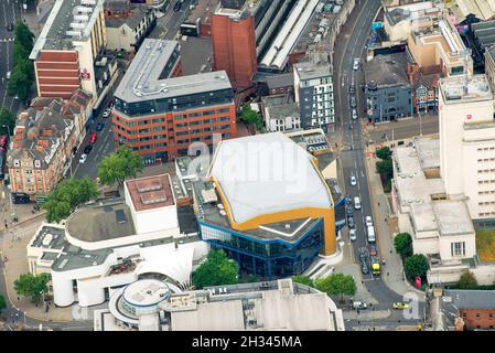 Immagine aerea di Nottingham City, Nottinghamshire Inghilterra UK Foto Stock