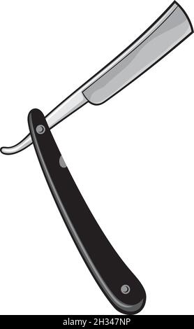 Lama per rasoio (barbiere) Illustrazione Vettoriale