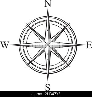 Compass illustrazione vettoriale Illustrazione Vettoriale