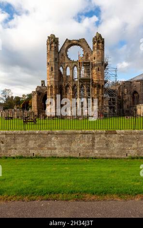 Cattedrale di Elgin in rovine di Elgin Morayshire Scozia, Regno Unito Foto Stock