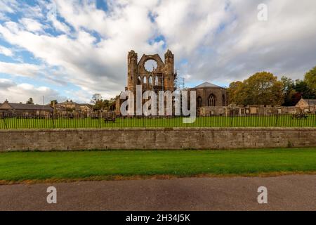 Cattedrale di Elgin in rovine di Elgin Morayshire Scozia, Regno Unito Foto Stock