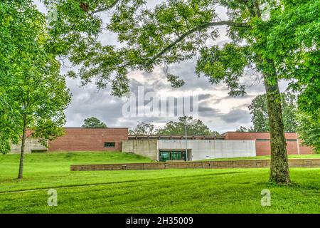 Il centro interpretativo della Guerra civile di Corinto del Parco militare Nazionale di Shiloh nel Mississippi. Foto Stock