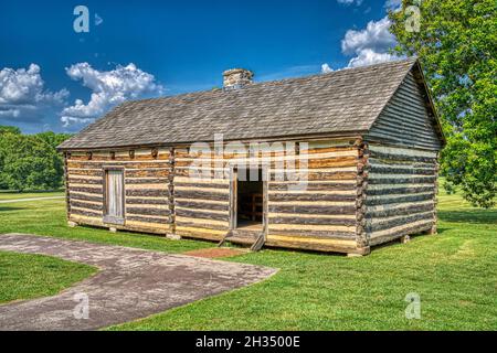 Alfred’s Cabin presso l’Hermitage di Andrew Jackson a Nashville, Tennessee. Foto Stock