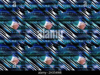 stampa in tessuto senza cuciture, disegni colorati, modelli di abbigliamento, stampa moda senza cuciture, design di abbigliamento in tessuto, modello a cuscino Foto Stock