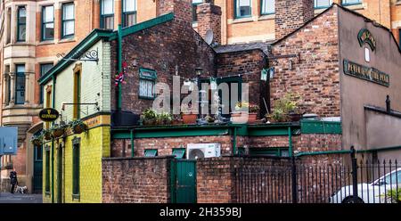 Peveril del Peak Grade II Public House di Manchester, Inghilterra Foto Stock