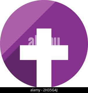 Modello di ilustrazione del vettore del logo della Chiesa Illustrazione Vettoriale