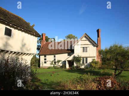 Lower Brockhampton Manor House, Bringsty, Bromyard, Herefordshire, Regno Unito. Foto Stock