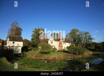 Lower Brockhampton Manor House, Bringsty, Bromyard, Herefordshire, Regno Unito. Foto Stock