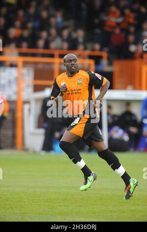 Barnet 1 Rochdale 0, 08/05/2010. Stadio Underhill, campionato 2. L'ultima partita della stagione a Underhill. Il Bees deve battere Rochdale per rimanere in su. Foto Stock