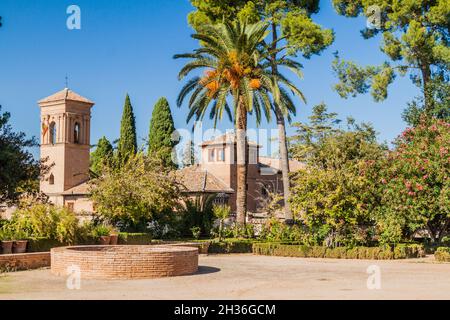 Convento di San Francisco presso la fortezza dell'Alhambra a Granada, Spagna Foto Stock