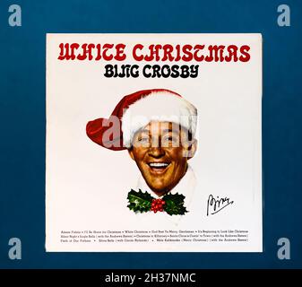 Memories of EMI - White Label Vinyl Disc White Christmas by Bing Crosby. Foto Stock