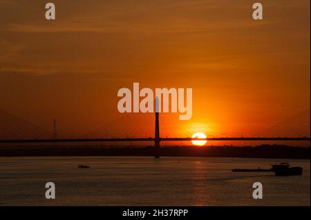 Il colore del tramonto Foto Stock