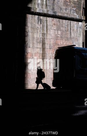 Raggiungere la stazione Foto Stock