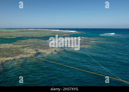 Sito di immersione RAS Trombi nel Mar Rosso, situato a nord di Port Ghalib in Egitto Foto Stock