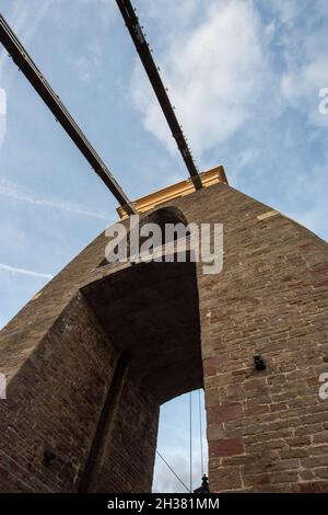 Clifton Suspension Bridge, a Bristol, Inghilterra, Regno Unito Foto Stock