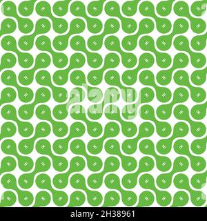 Pattern senza giunture della molecola di H2. Concetto di energia a idrogeno verde. Illustrazione Vettoriale