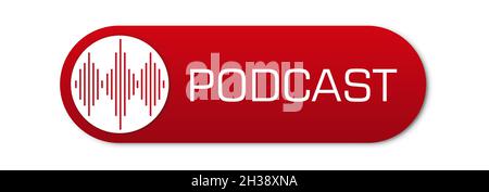L'icona del podcast del microfono. L'icona del microfono. Podcast di trasmissione da tavolo con microfono studio. Illustrazione vettoriale Illustrazione Vettoriale