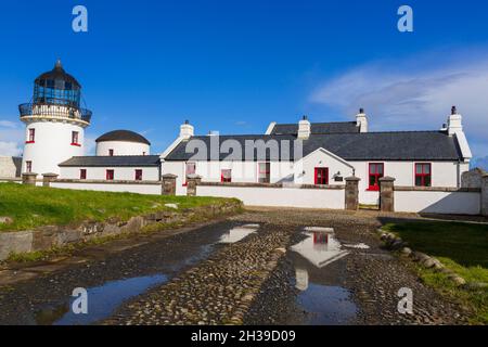 Faro di Clare Island, County Mayo, Irlanda Foto Stock