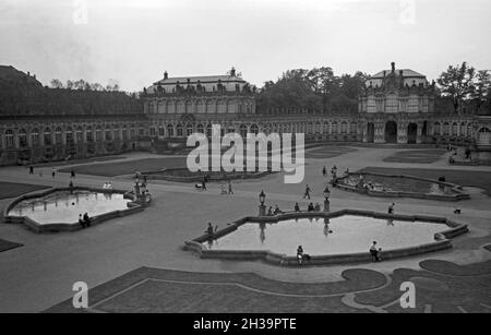 Erhabene Architektur a Dresda, Deutschland 1930 Jahre. Grande architettura a Dresda, in Germania, anni trenta. Foto Stock