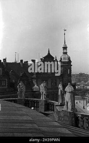 Erhabene Architektur a Dresda, Deutschland 1930 Jahre. Grande architettura a Dresda, in Germania, anni trenta. Foto Stock