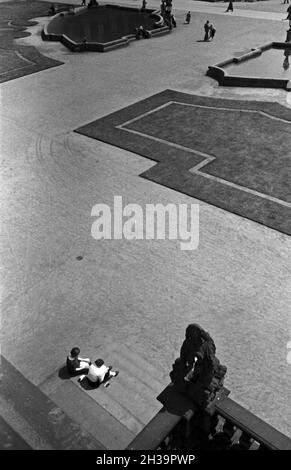 Erhabene Architektur a Dresda, Deutschland 1930 Jahre. Grande architettura a Dresda, in Germania, anni trenta. Foto Stock