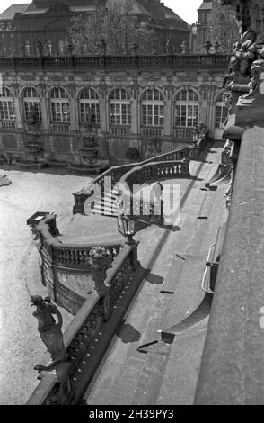 Erhabene Architektur a Dresda, Deutschland 1930 Jahre. Grande architettura a Dresda, in Germania, anni trenta. Foto Stock