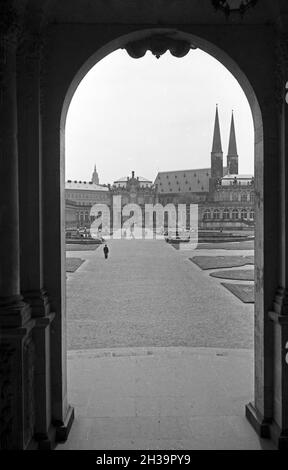 Erhabene Architektur a Dresda, Deutschland 1930 Jahre. Grande architettura a Dresda, in Germania, anni trenta. Foto Stock