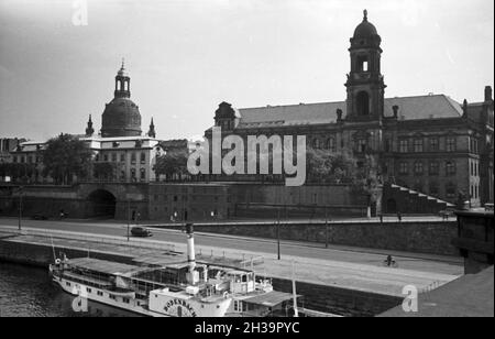 Erhabene Architektur a Dresda, Deutschland 1930 Jahre. Grande architettura a Dresda, in Germania, anni trenta. Foto Stock