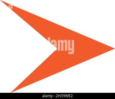 Modello vettoriale logo con freccia Illustrazione Vettoriale