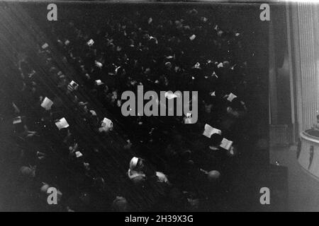 Aufführung im Opernhaus nella Rom; Italien 1940er Jahre. Prestazioni nell'opera di Roma; Italia 1940s. Foto Stock