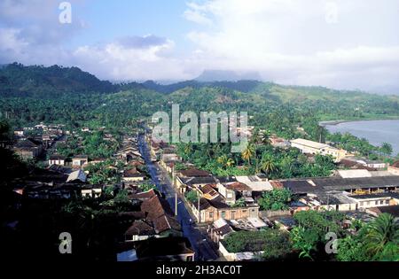 CUBA, PROVINCIA DI GUANTÁNAMO, BARACOA, PRIMA CITTÀ FONDATA SULL'ISOLA Foto Stock