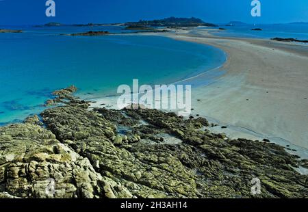 FRANCIA. COTES D'ARMOR (22) REGIONE BRETAGNA. ISOLA DI EBIHENS (ILE DES EBIHENS) Foto Stock