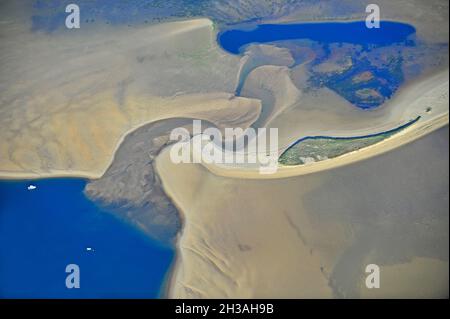 FRANCIA. GIRONDA (33) ARCACHON BASSIN. STRATO DI ARGUIN (BANC D'ARGUIN) Foto Stock