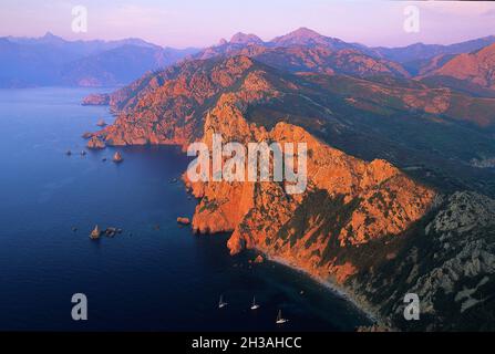 FRANCIA. CORSICA DEL SUD (2A) BAIA DI PORTO Foto Stock