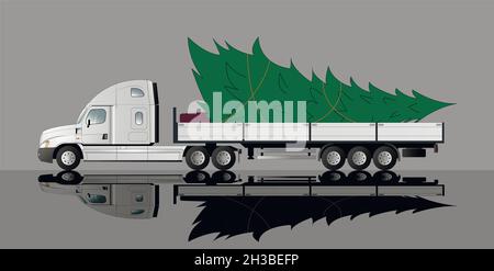 Buon Natale e Felice Anno Nuovo. Illustrazione Vettoriale